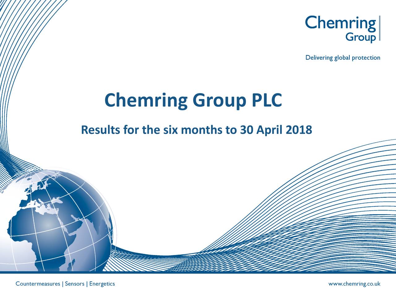 Chemring Group Plc. ADR 2018 Q2 Results Earnings Call Slides