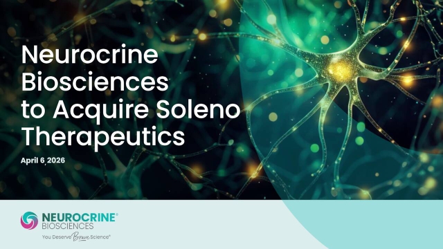 Neurocrine Biosciences, Inc. (NBIX) Soleno Therapeutics, Inc. - M&A ...