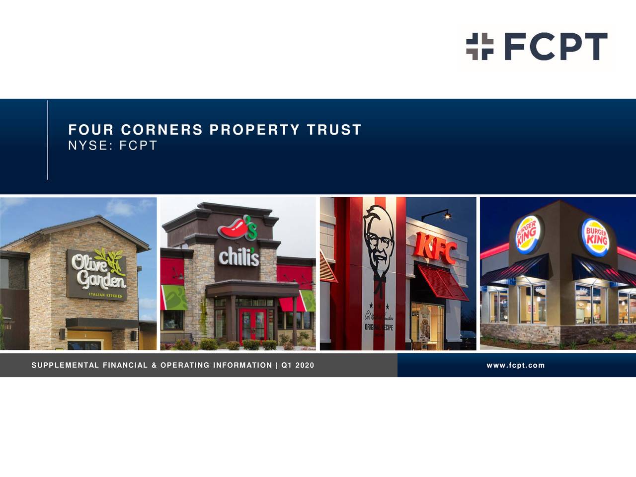 Four Corners Property Trust, Inc. 2020 Q1 Results Earnings Call