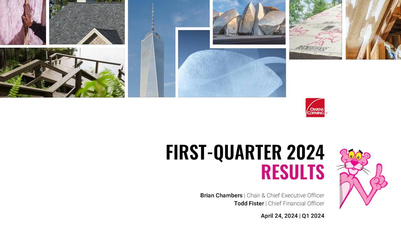 Owens Corning 2024 Q1 - Results - Earnings Call Presentation (NYSE:OC ...