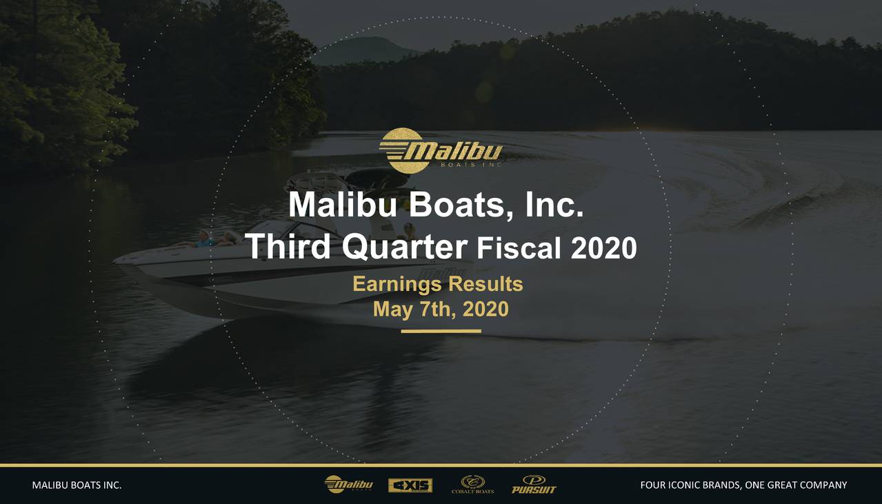 Malibu Boats, Inc. 2020 Q3 - Results - Earnings Call Presentation ...