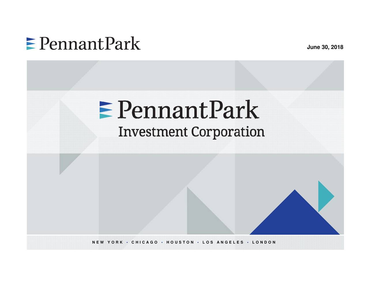 PennantPark Investment 2018 Q2 - Results - Earnings Call Slides (NYSE ...