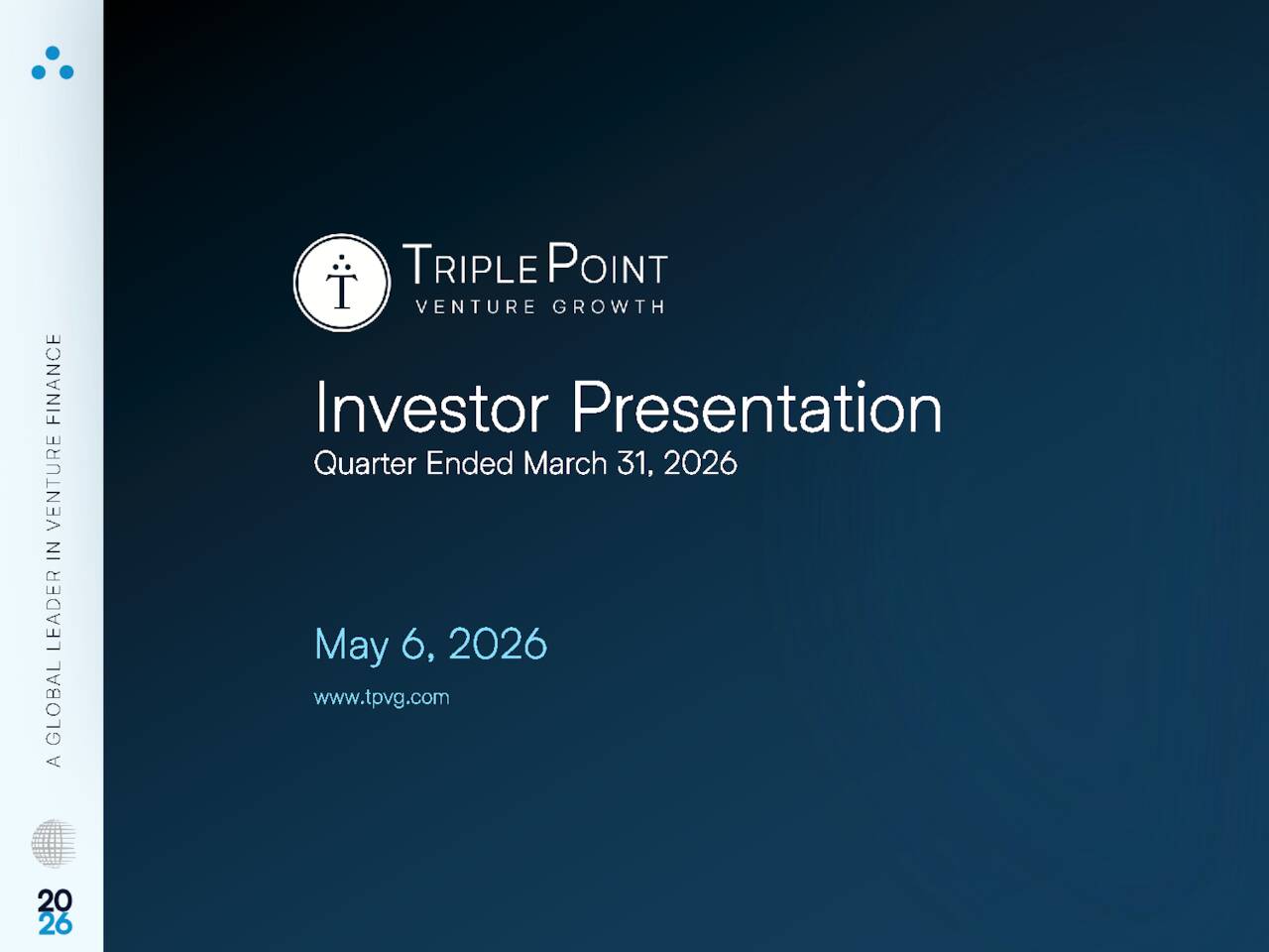 TriplePoint Venture Growth BDC Corp. 2026 Q1 - Results - Earnings Call ...