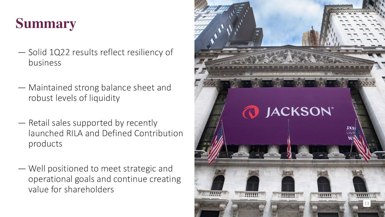 Jackson Financial Inc. 2022 Q1 Results Earnings Call Presentation
