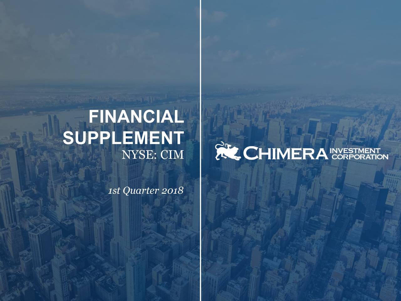 Chimera Investment Corporation 2018 Q1 Results Earnings Call Slides