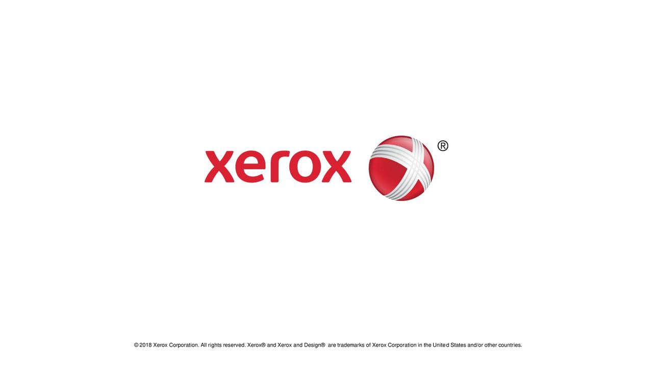 Xerox Corporation 2018 Q3 - Results - Earnings Call Slides (NASDAQ:XRX ...