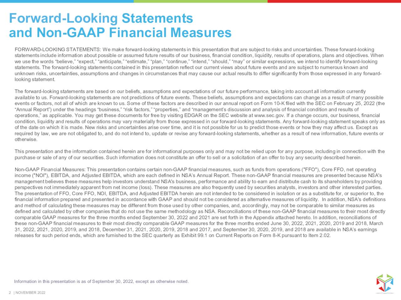 National Storage Affiliates Trust (NSA) Investor Presentation Slideshow (NYSENSA) Seeking Alpha