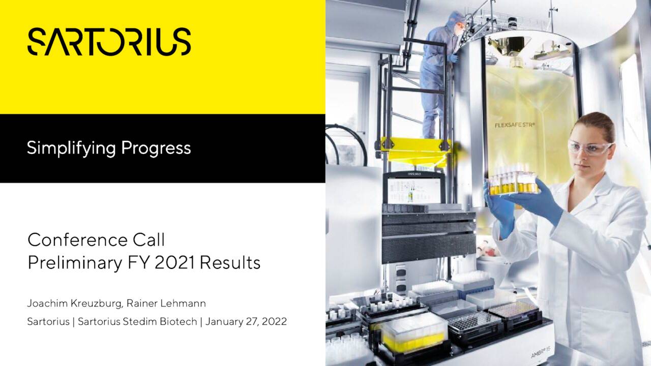 Sartorius Stedim Biotech S.A. 2022 Q4 - Results - Earnings Call ...