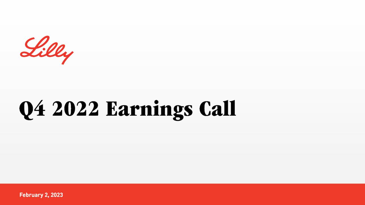 Eli Lilly and Company 2022 Q4 Results Earnings Call Presentation