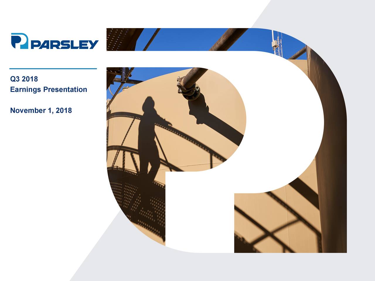 Parsley Energy, Inc. 2018 Q3 Results Earnings Call Slides (NYSEPE
