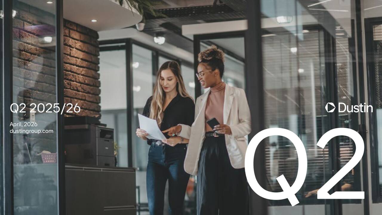 Dustin Group AB (publ) 2026 Q2 - Results - Earnings Call Presentation ...