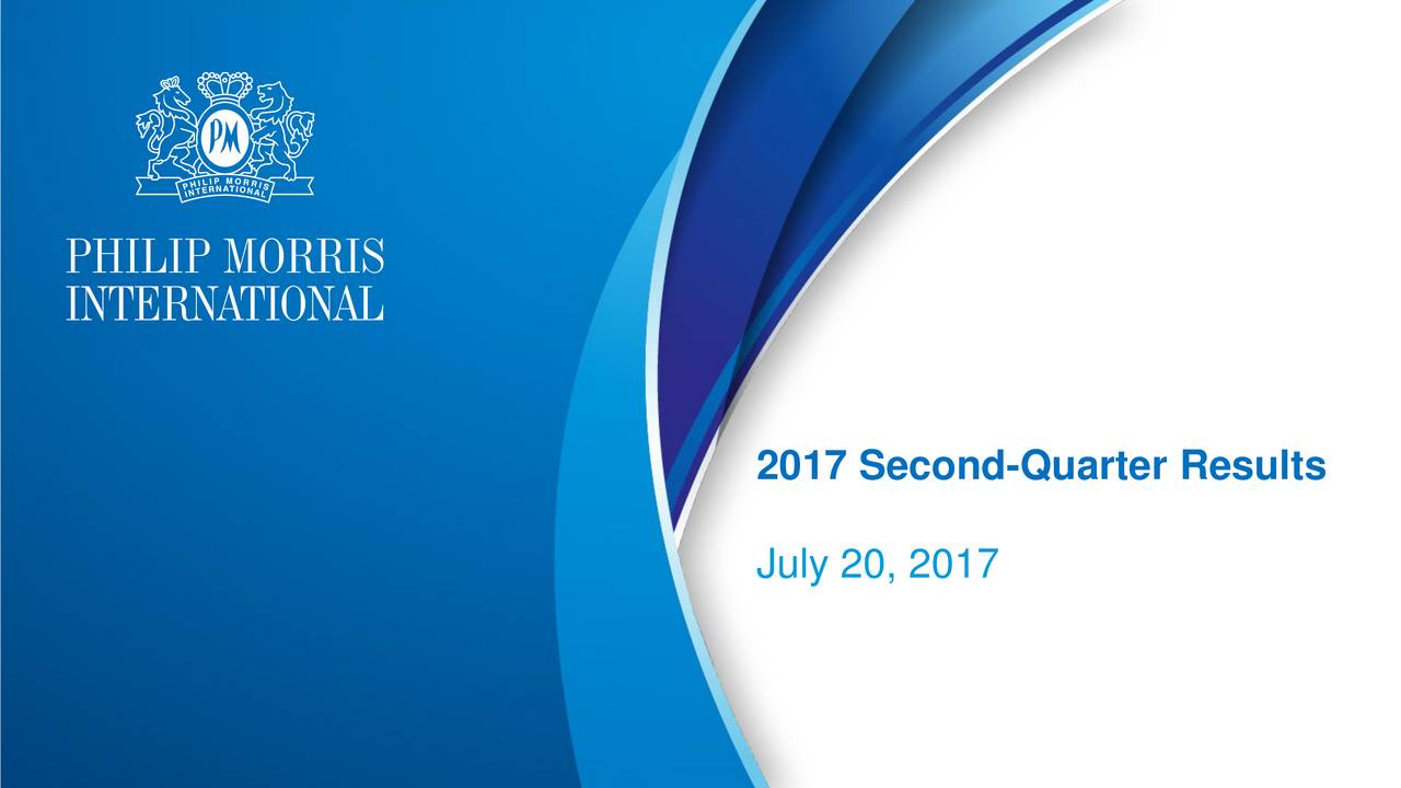 Philip Morris International Inc. 2017 Q2 - Results - Earnings Call ...