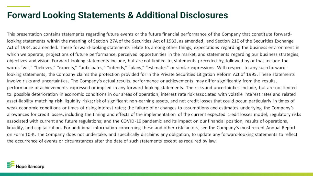 Hope Bancorp (HOPE) Presents At KBW Winter Financial Services Symposium