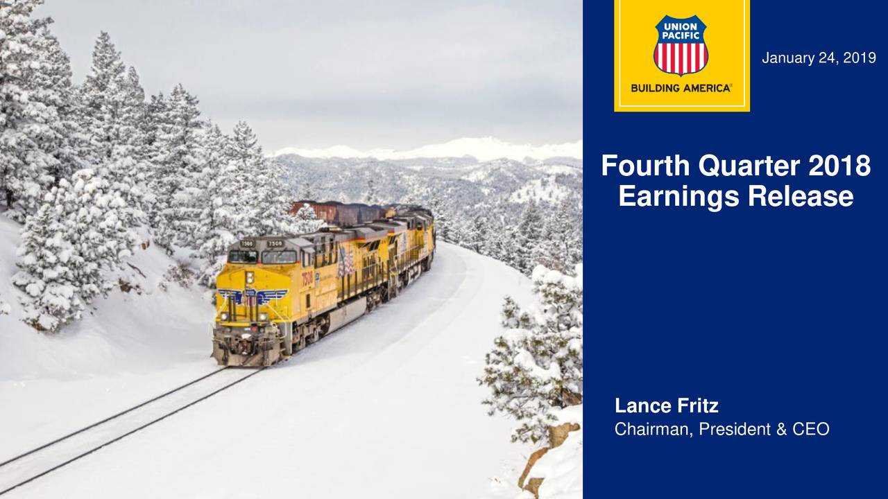 Union Pacific Corporation 2018 Q1 - Results - Earnings Call Slides ...