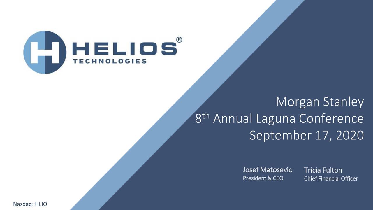 Helios Technologies (HLIO) Presents At Stanley Annual Laguna