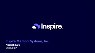 Inspire Medical Systems, Inc. 2026 Q2 - Results - Earnings Call ...