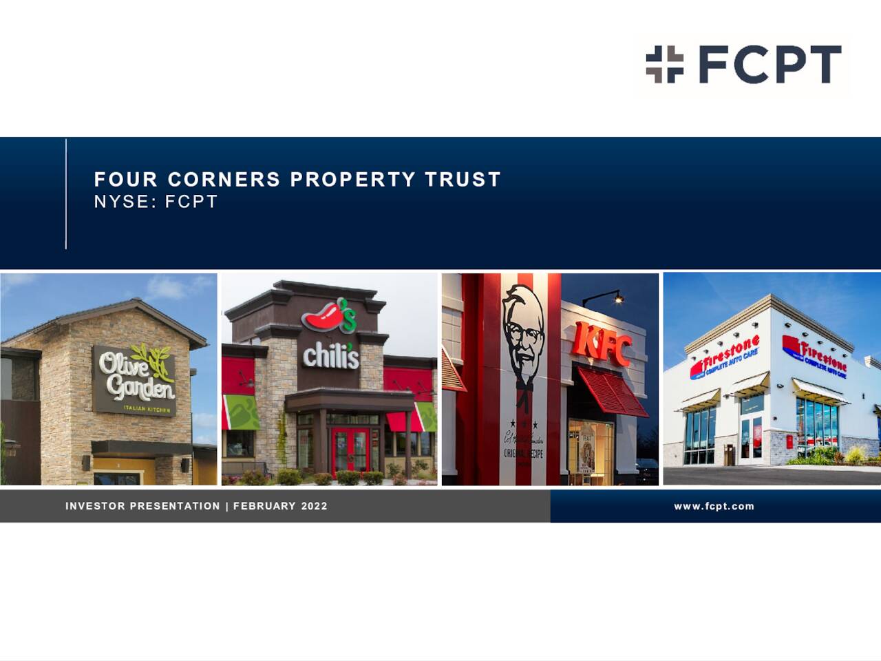 Four Corners Property Trust, Inc. (FCPT) Investor Presentation