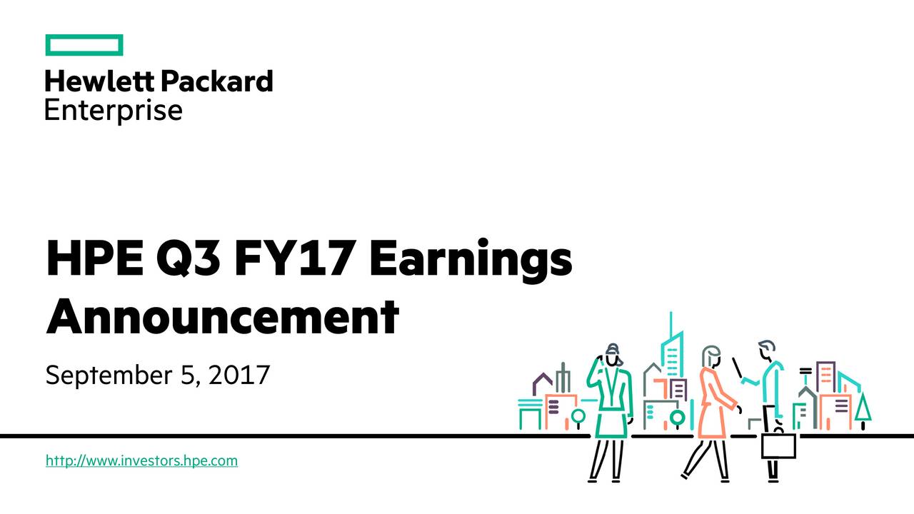 Hewlett Packard Enterprise 2017 Q3 Results Earnings Call Slides