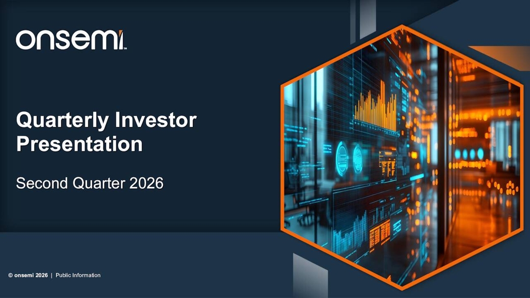 ON Semiconductor Corporation 2026 Q2 - Results - Earnings Call ...