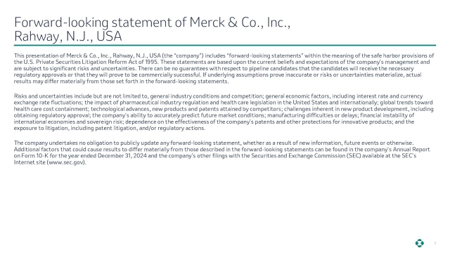 Merck & Co., Inc. (MRK) Shareholder/Analyst Call - Slideshow (NYSE:MRK ...