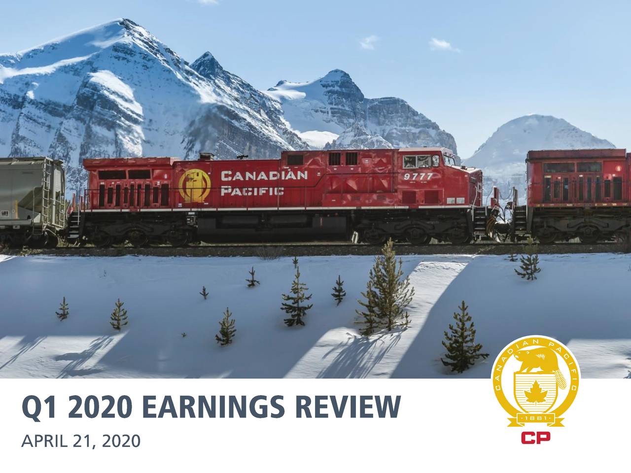 Canadian Pacific Railway Limited 2020 Q1 - Results - Earnings Call ...