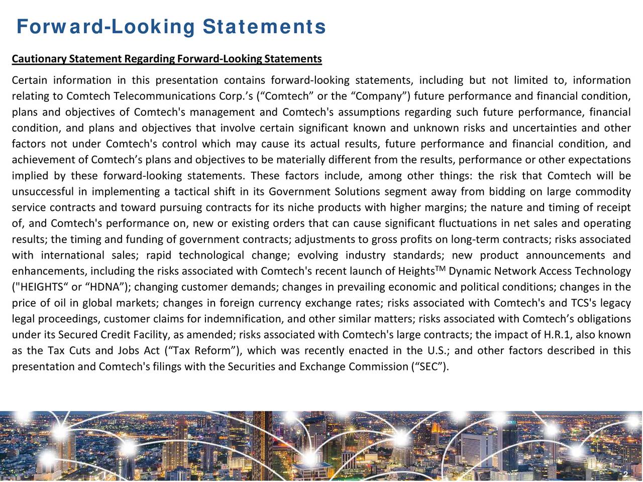 Forward-Looking Statements
