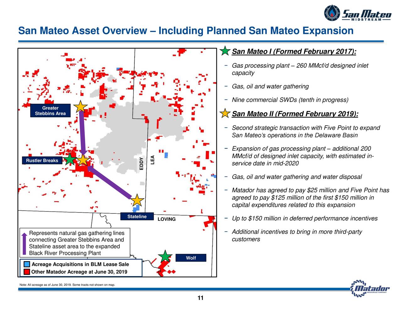 San Mateo Asset Overview – Including Planned San Mateo Expansion