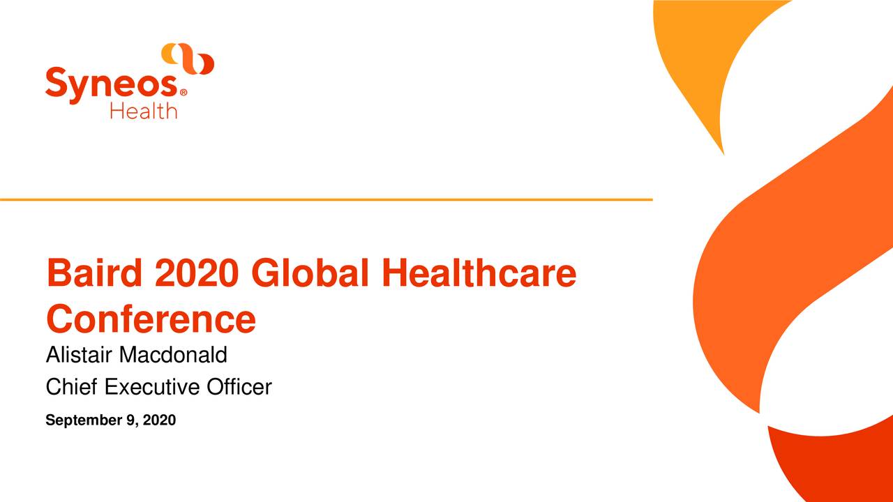 Syneos Health (SYNH) Presents At Baird 2020 Global Healthcare