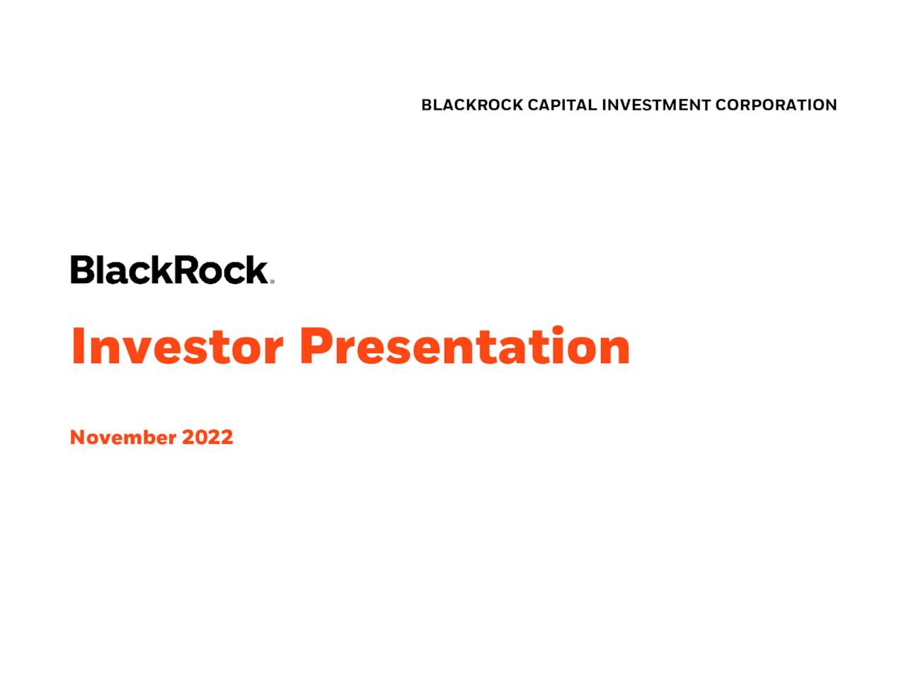 blackrock investor presentation 2022