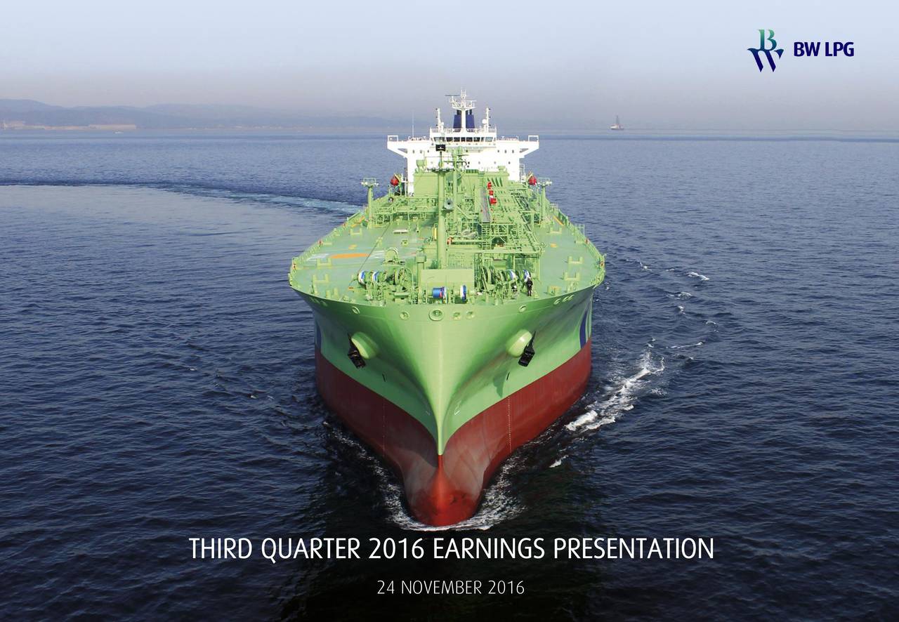 BW LPG Ltd. ADR 2016 Q3 Results Earnings Call Slides (OTCMKTSBWLLY
