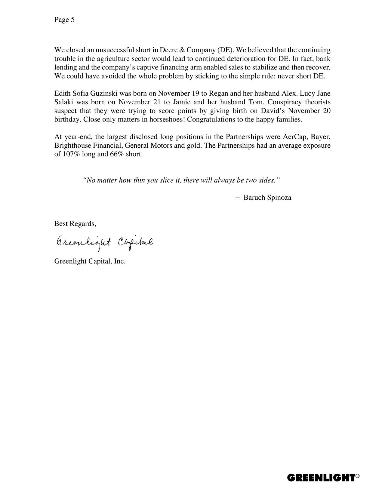 Greenlight Capital s David Einhorn Q4 2017 Letter Seeking Alpha