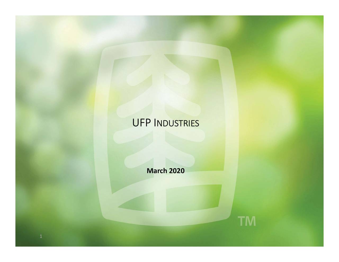 Universal Forest Products (UFPI) Investor Presentation Slideshow (NASDAQUFPI) Seeking Alpha