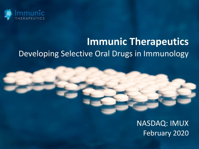 Imux Immunic (IMUX) Presents At SVB Leerink Global Healthcare Conference ...