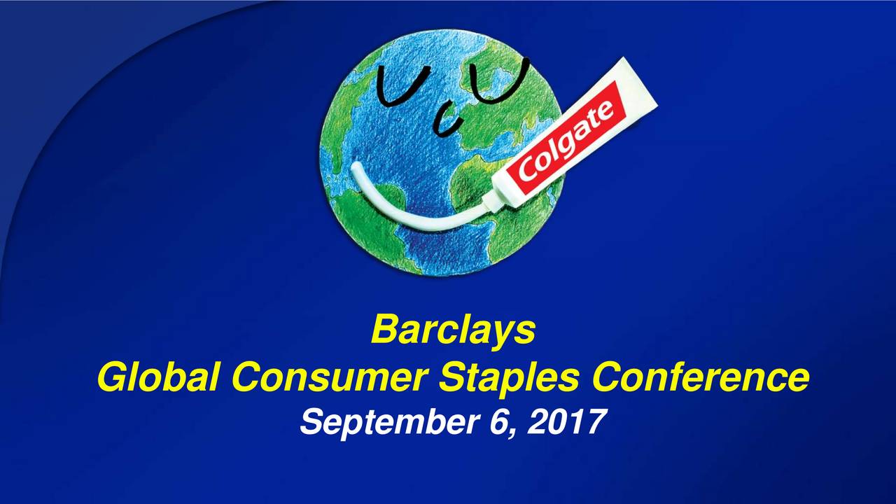 ColgatePalmolive (CL) Presents At The Barclays Global Consumer Staples