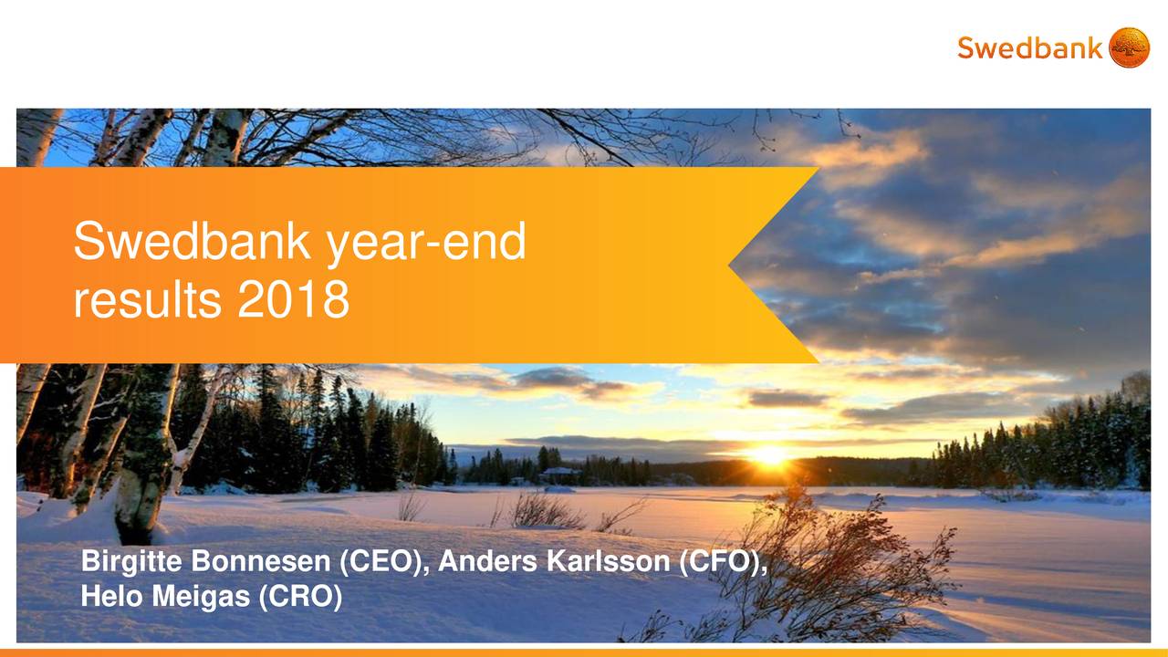 Swedbank AB 2018 Q4 - Results - Earnings Call Slides (OTCMKTS:SWDBF ...