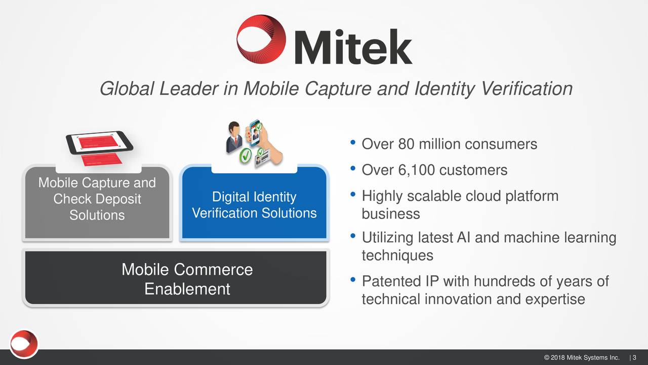 Mitek Systems Inc. 2018 Q3 - Results - Earnings Call Slides (NASDAQ ...