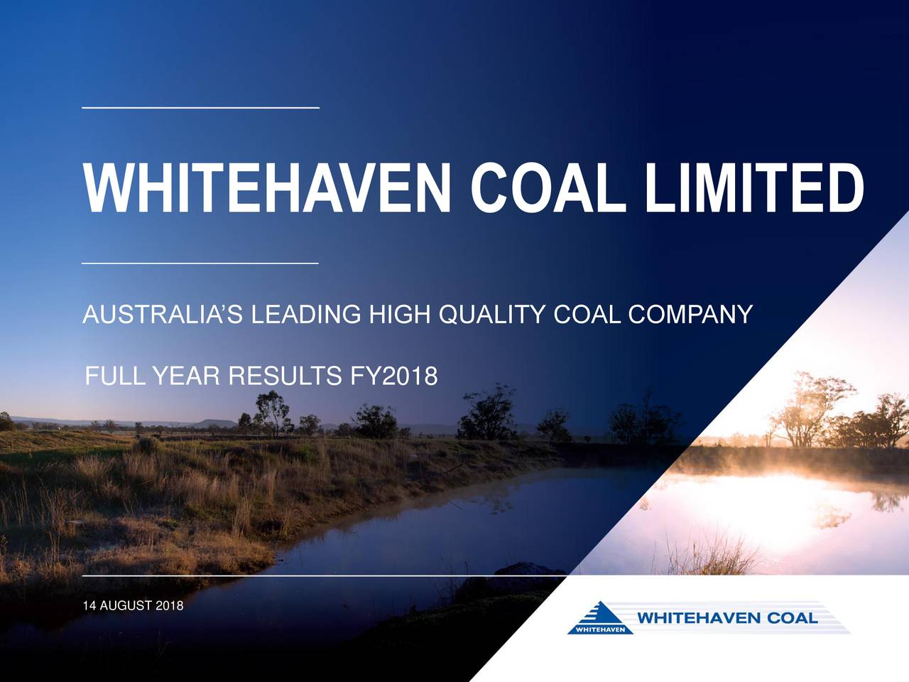 Whitehaven Coal Ltd, 2018 Q4 - Results - Earnings Call Slides (OTCMKTS ...