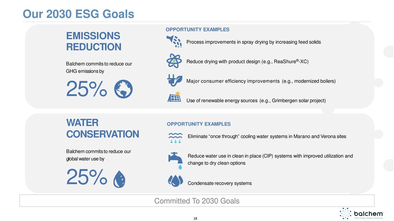 Our 2030 ESG Goals