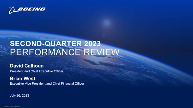 The Boeing Company 2023 Q2 - Results - Earnings Call Presentation (NYSE ...