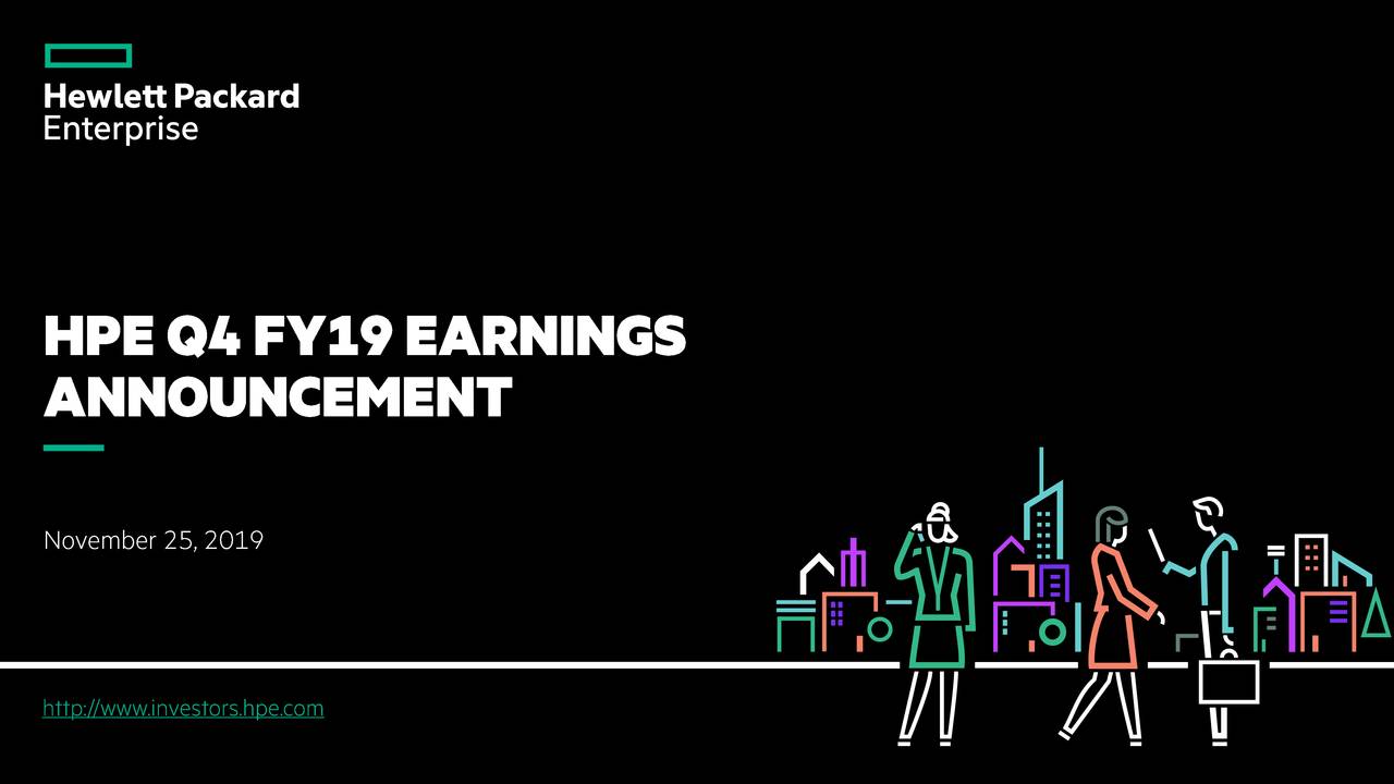 Hewlett Packard Enterprise Company 2019 Q4 Results Earnings Call