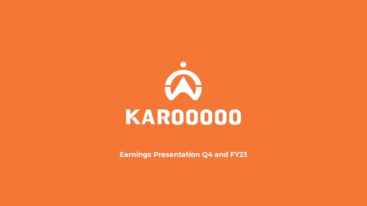 Karooooo Ltd. 2023 Q4 Results Earnings Call Presentation (NASDAQ