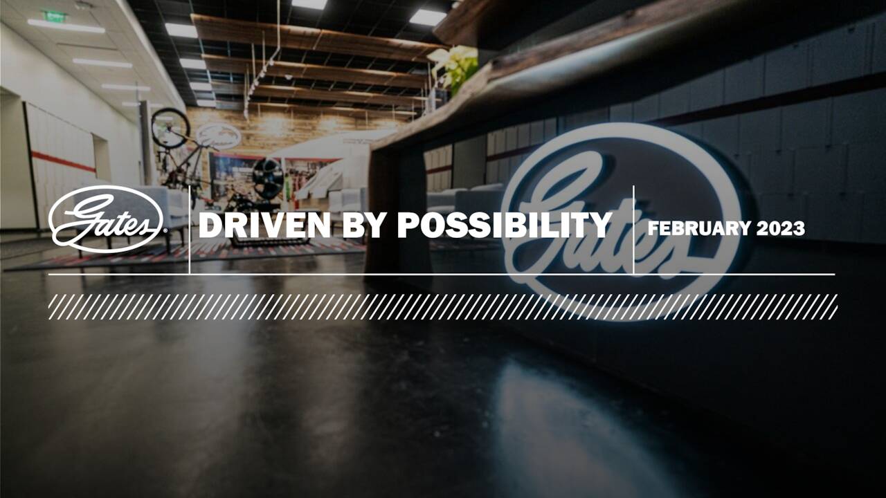 Gates Industrial (GTES) Investor Presentation Slideshow (NYSEGTES