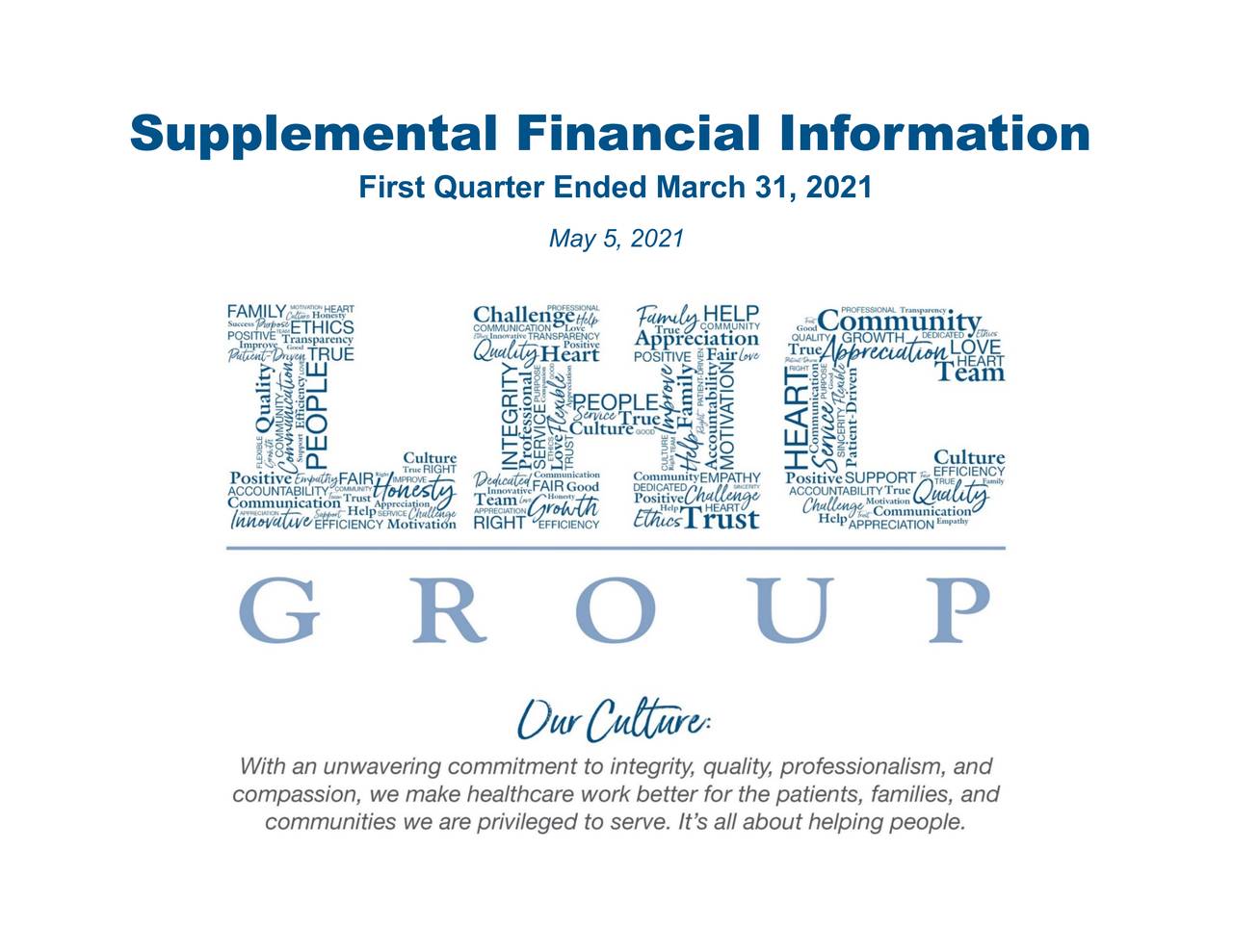 LHC Group, Inc. 2021 Q1 Results Earnings Call Presentation (NYSE