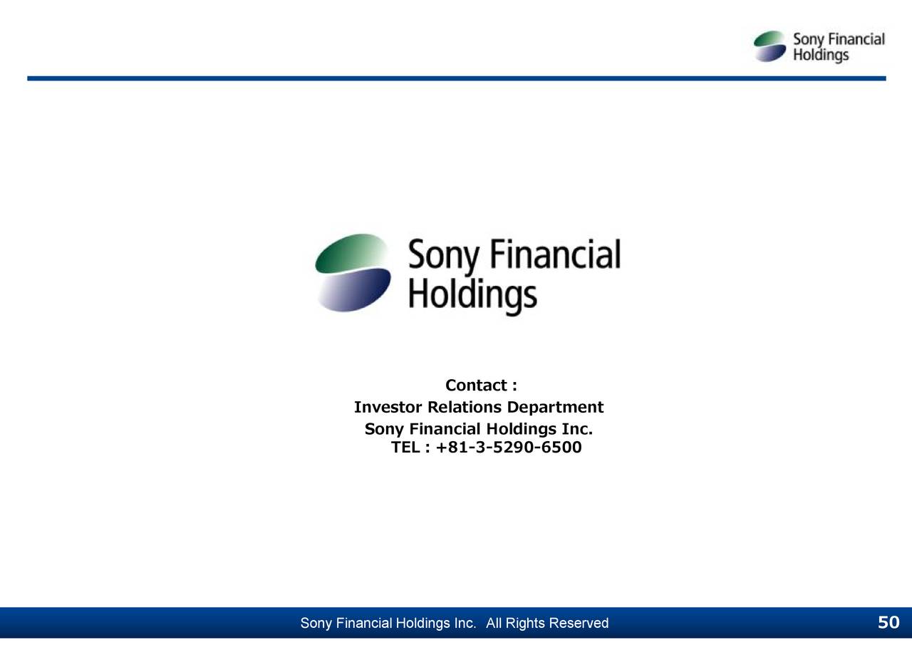 Sony Financial Holdings Inc. ADR 2017 Q4 Results Earnings Call