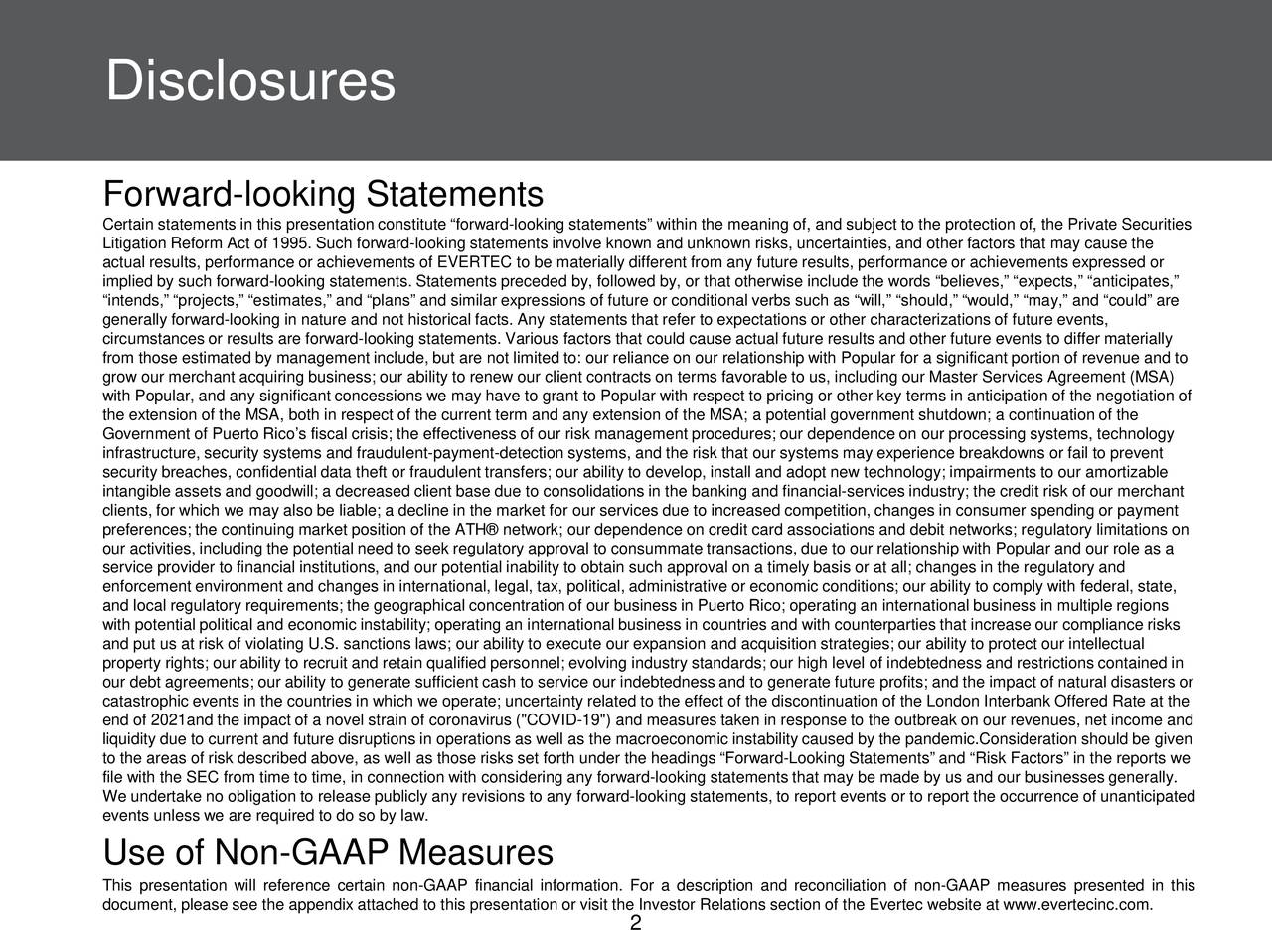 EVERTEC, Inc. 2020 Q2 - Results - Earnings Call Presentation (NYSE:EVTC ...