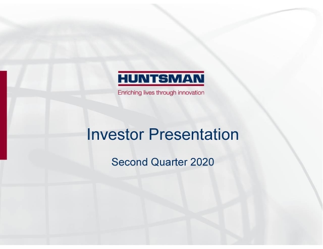 Huntsman (HUN) Presents At Wells Fargo Virtual Industrial Conference ...