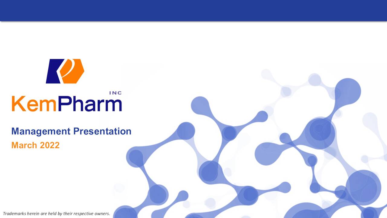 KemPharm (KMPH) Investor Presentation Slideshow (NASDAQZVRA