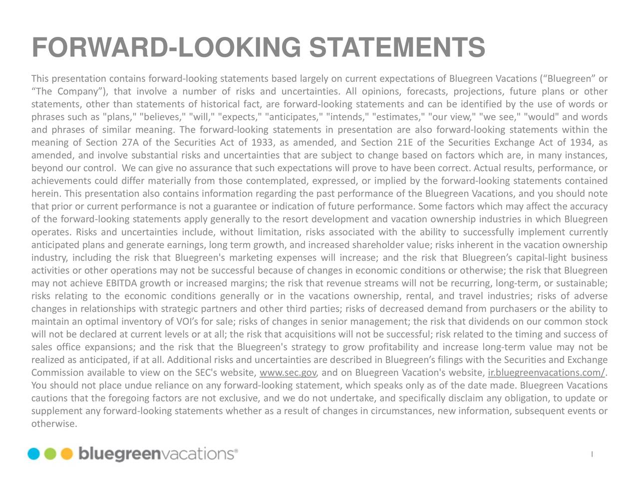 Bluegreen Vacations Corp. 2018 Q2 Results Earnings Call Slides