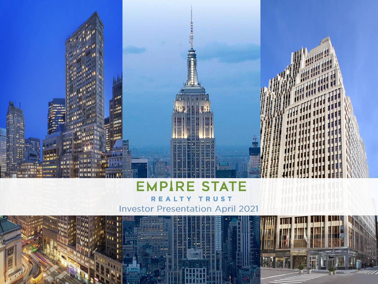 Empire State Realty Trust, Inc. 2021 Q1 Results Earnings Call