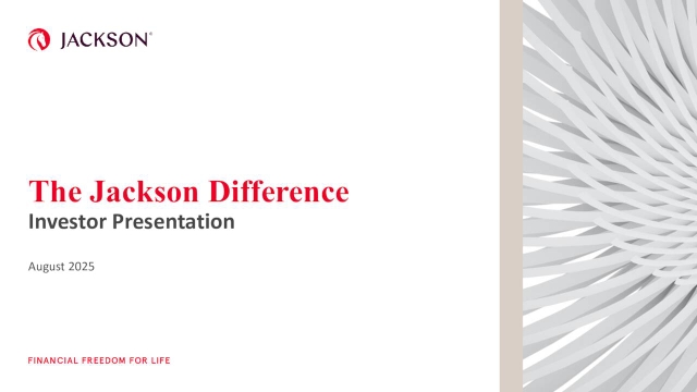 Jackson Financial Inc. 2025 Q2 - Results - Earnings Call Presentation ...